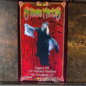 MINT/NM Stevie Nicks Handbill Woodlands, TX, Signed by Macrae & Bob Masse 7”x4”